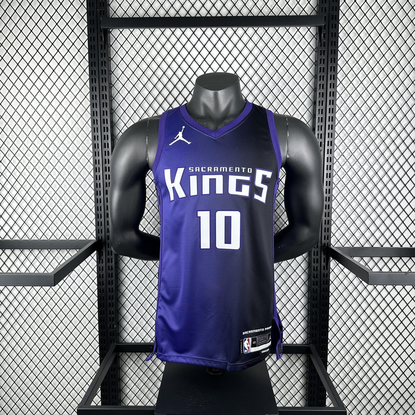 DeROZAN 10 Purple Sacramento Kings Heat Pressed Edition NBA Jersey