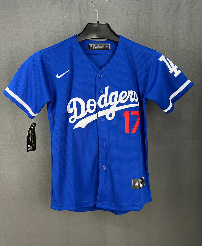 OHTANI 17 Los Angeles Dodgers Blue MLB Jersey Kids
