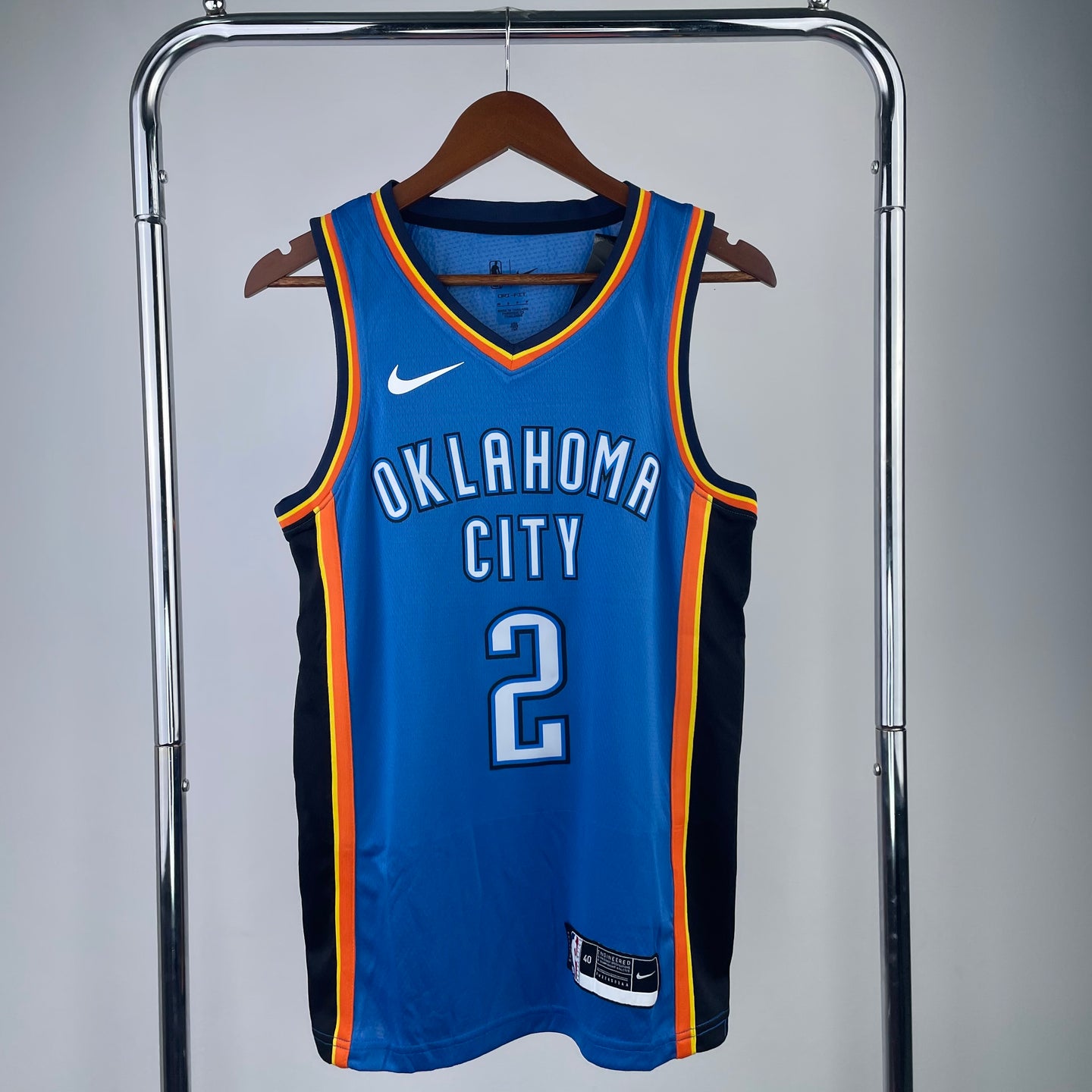 Gilgeous-Alexander 2 Blue Oklahoma City Heat Pressed Edition