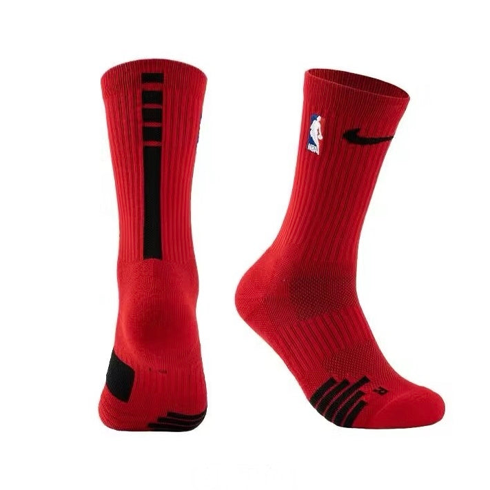 NIKE NBA Red Crew Basketball Socks
