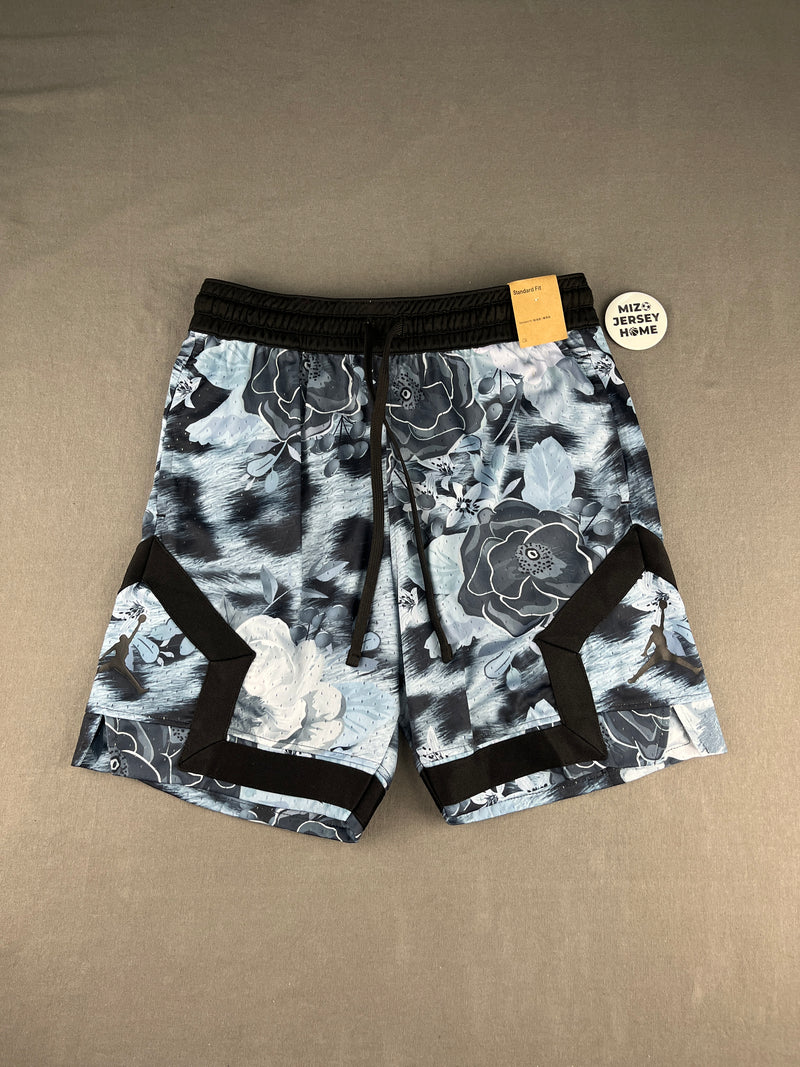 Jordan Blue & Black Floral Diamond Shorts
