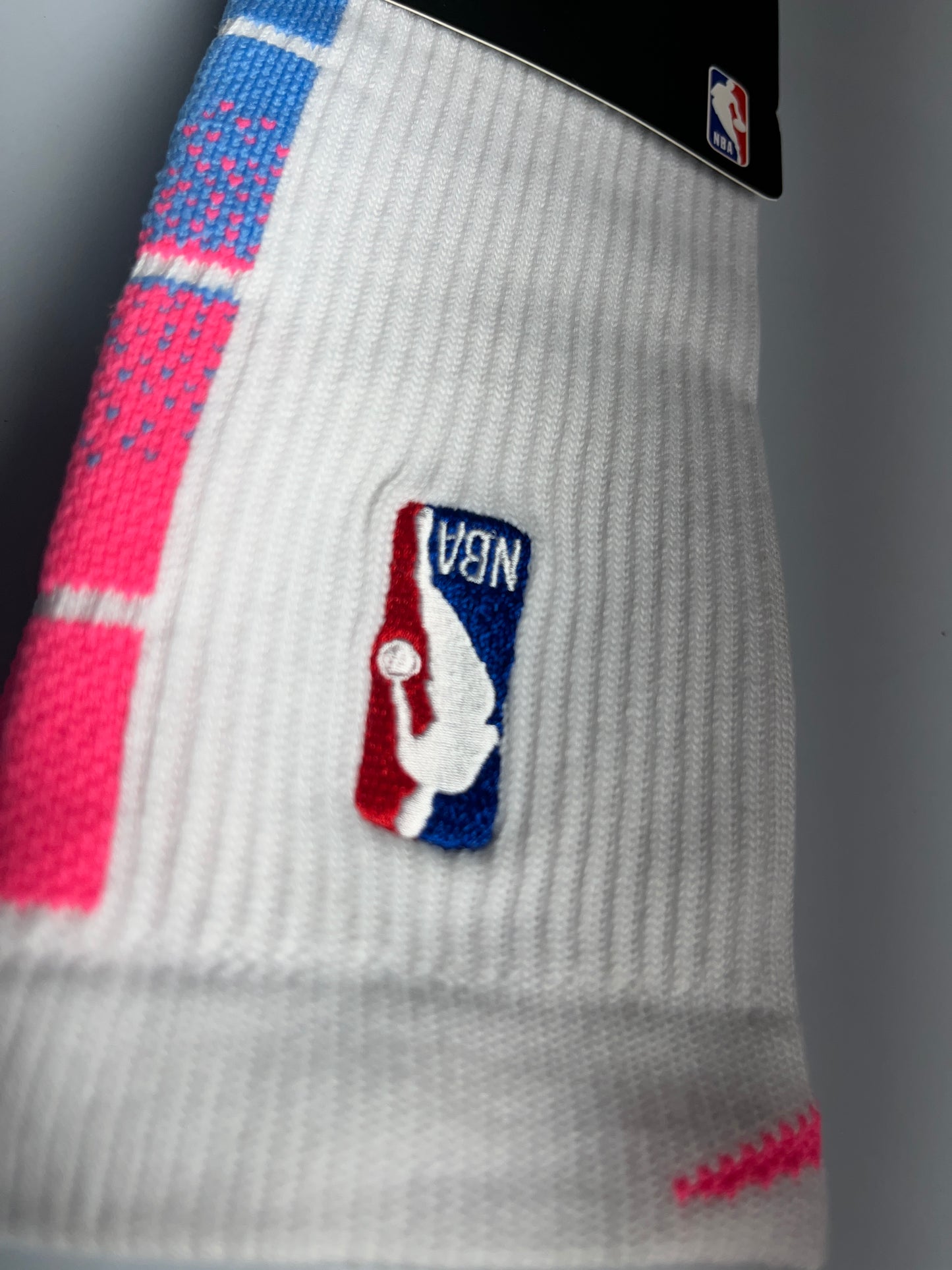 NBA Nike Pink & Blue Crew Socks