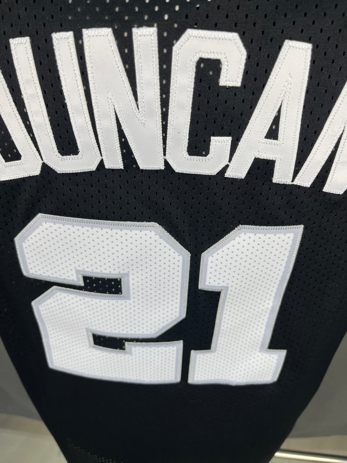 Duncan 21 Spurs Black NBA Jersey
