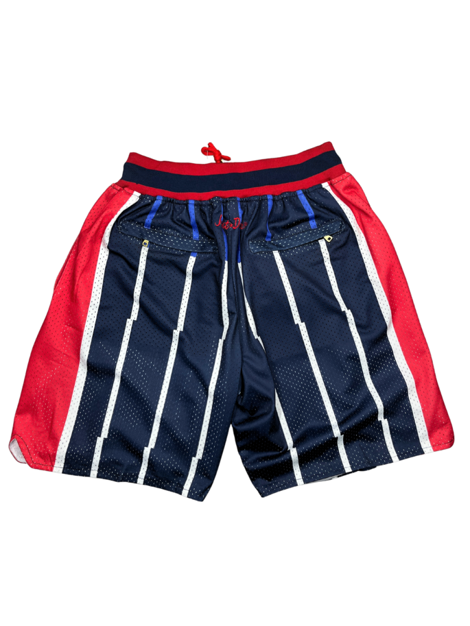 Houston Rockets Dark Blue Shorts Full Embroidery