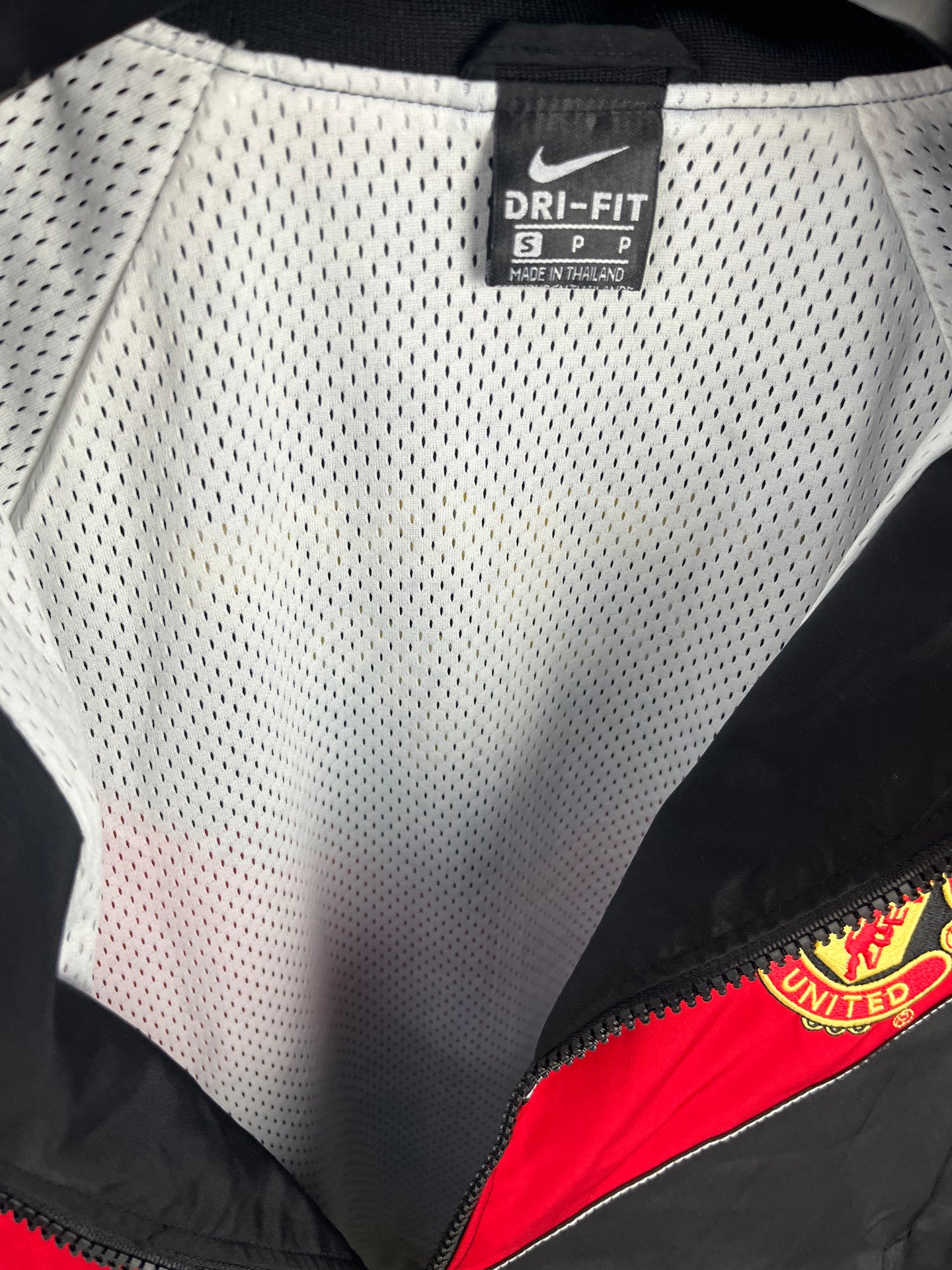 Manchester United Black & Red Windbreaker Jacket