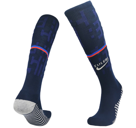 Barcelona Dark Blue Knee High Football Socks