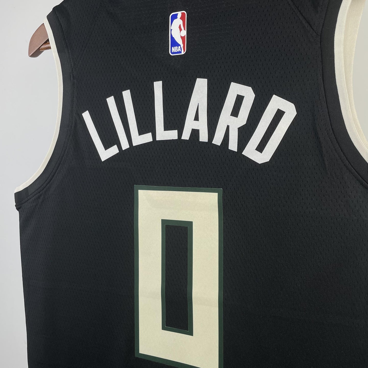LILLARD 0 Black Milwaukee Bucks Heat Pressed Edition NBA Jersey