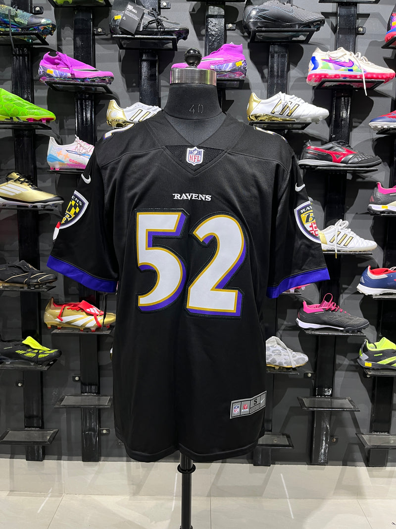 R.LEWIS 52 Black Baltimore Ravens NFL Jersey