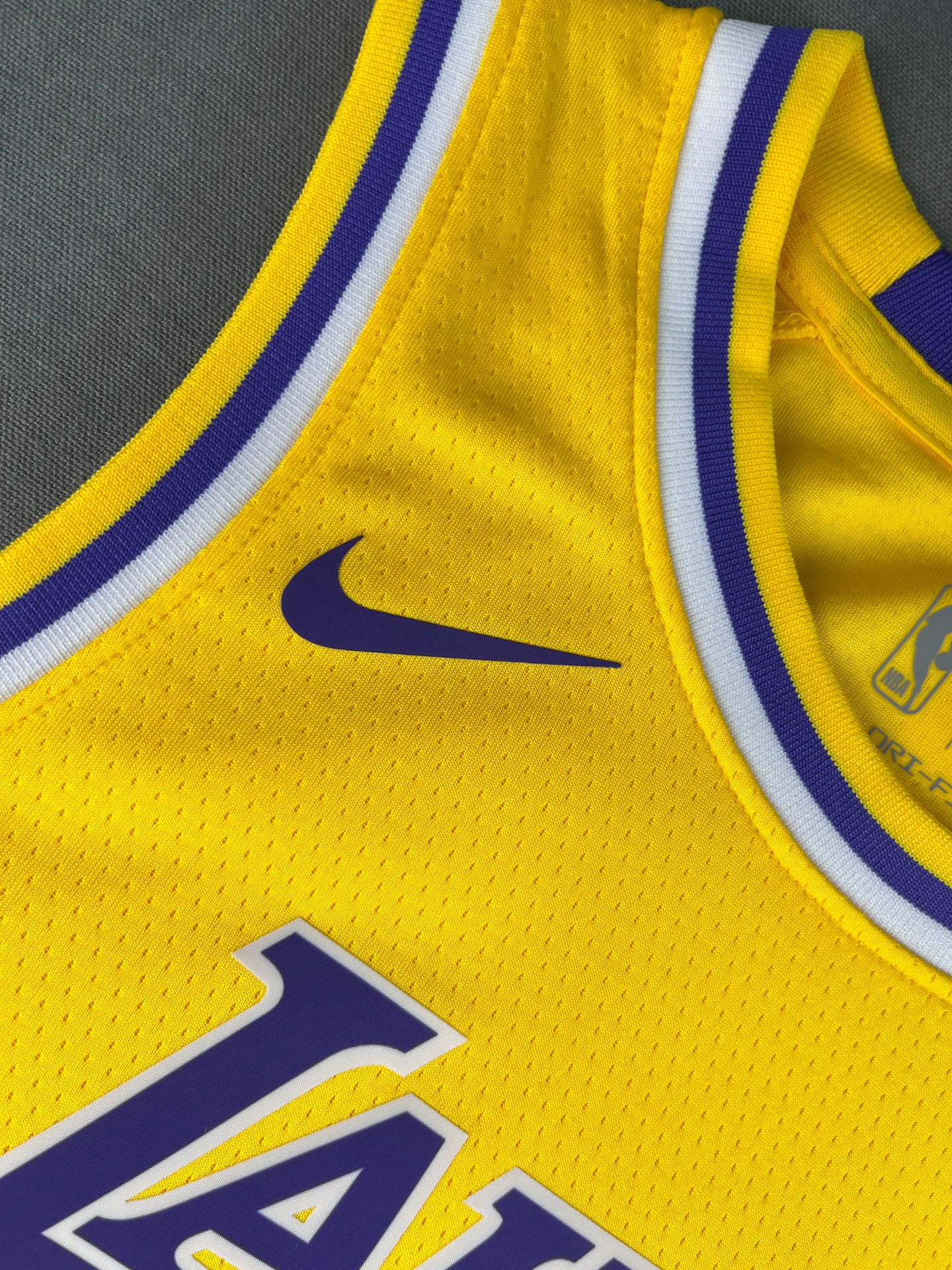 JAMES 23 Lakers Yellow Heat Pressed Edition NBA Kids Jersey