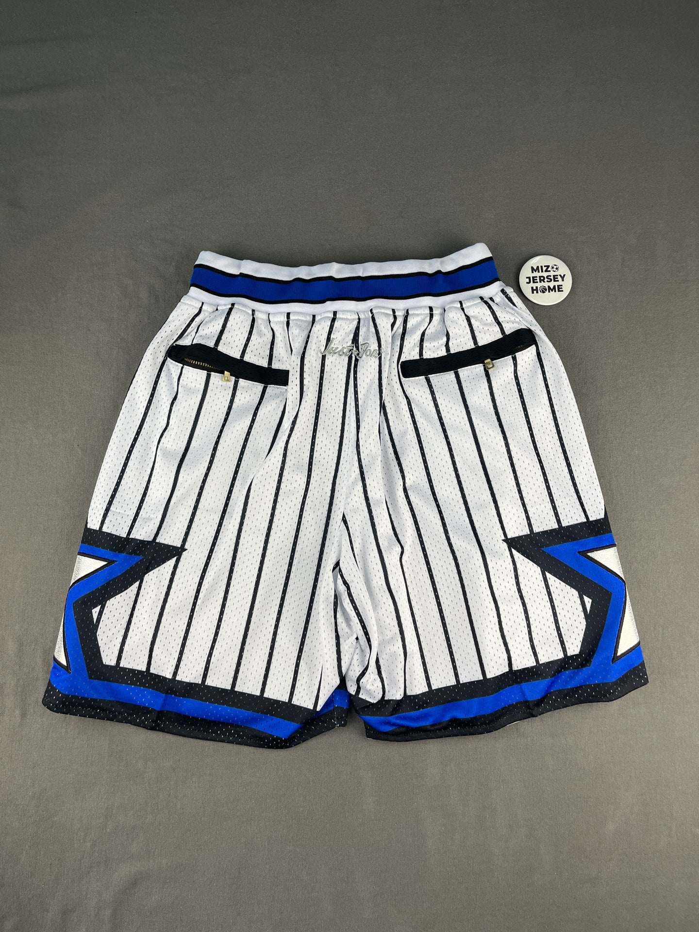 Orlando Magic White Shorts Full Embroidery
