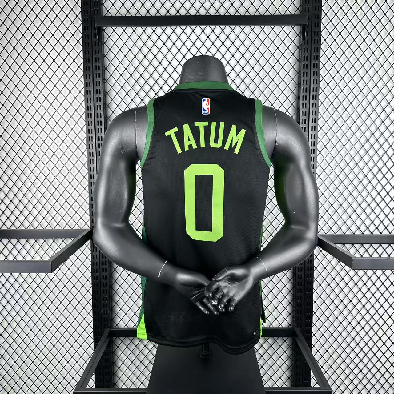 TATUM 0 Black Boston Celtics Heat Pressed Edition NBA Jersey