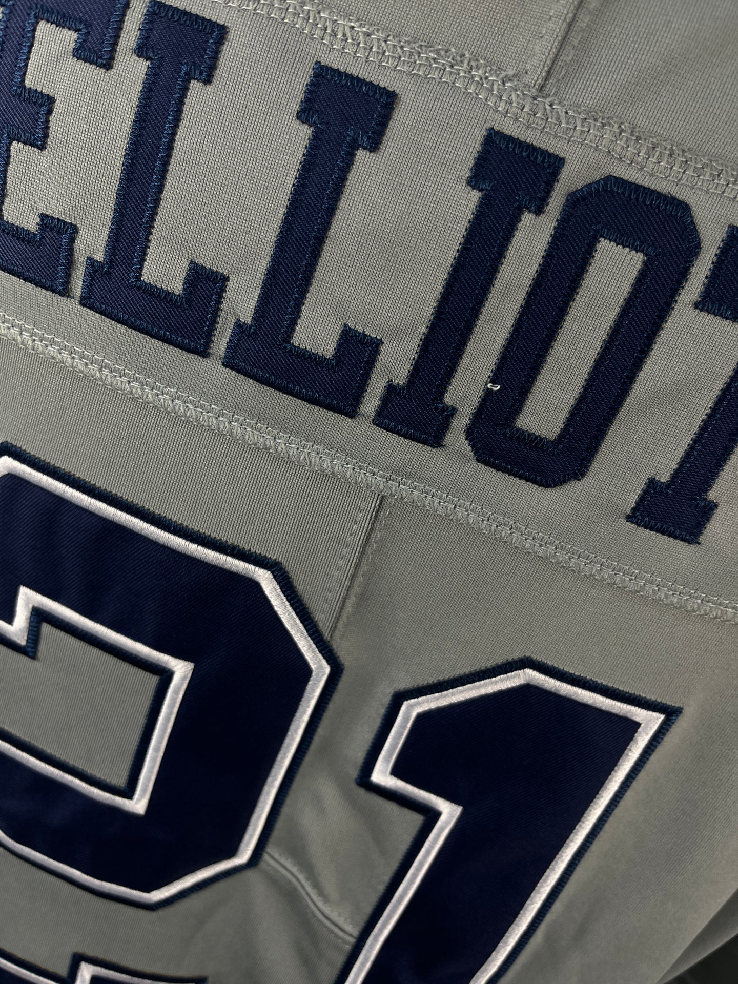 ELLIOTT 21 Gray Dallas Cowboys NFL Jersey