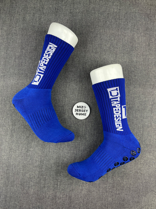 TapeDesign Blue Grip Socks