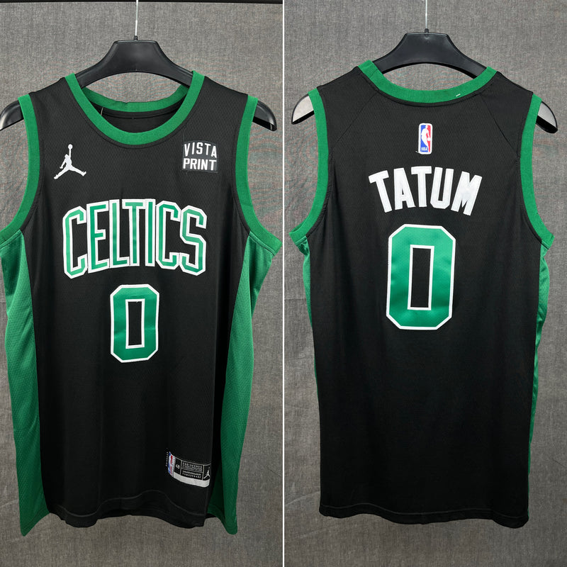 Tatum 0 Celtics Black NBA Jersey
