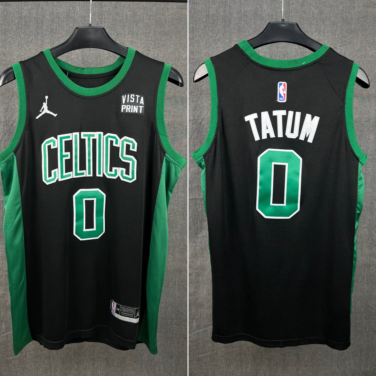 Tatum 0 Celtics Black NBA Jersey