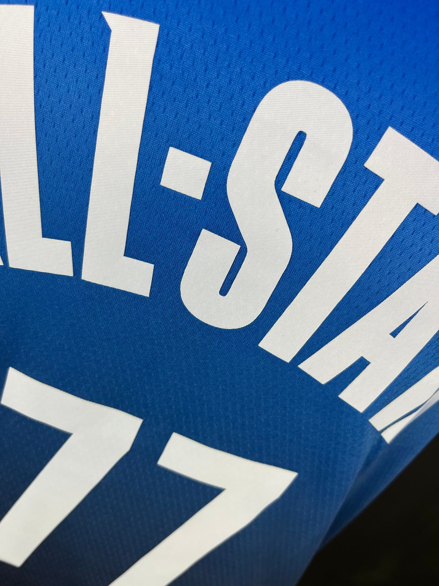 Doncic 77 Blue All Star NBA Heat Pressed Edition