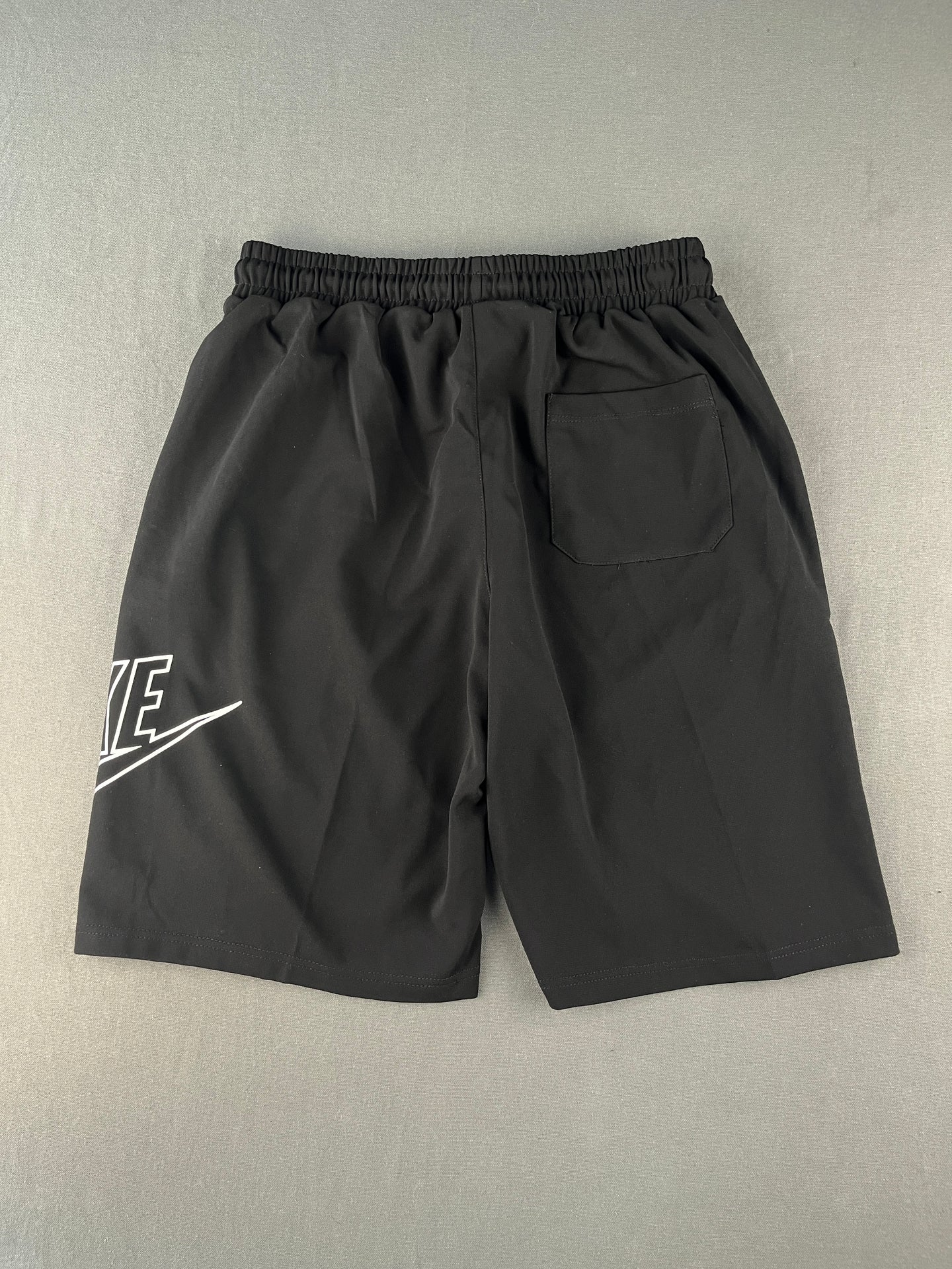 Nike Men’s Black Fleece Shorts – Logo Print