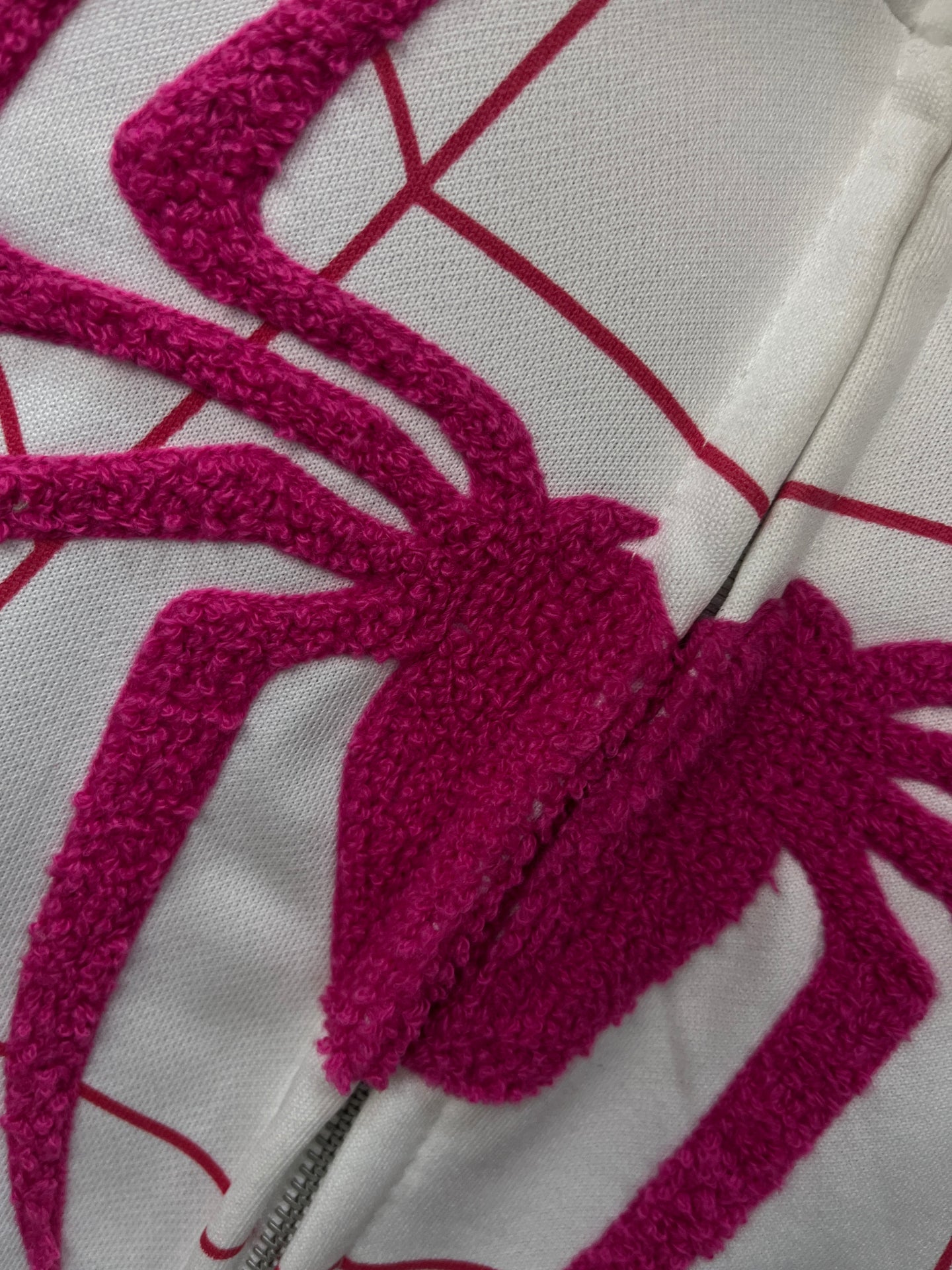 Spiderman White Zip-up Hoodie