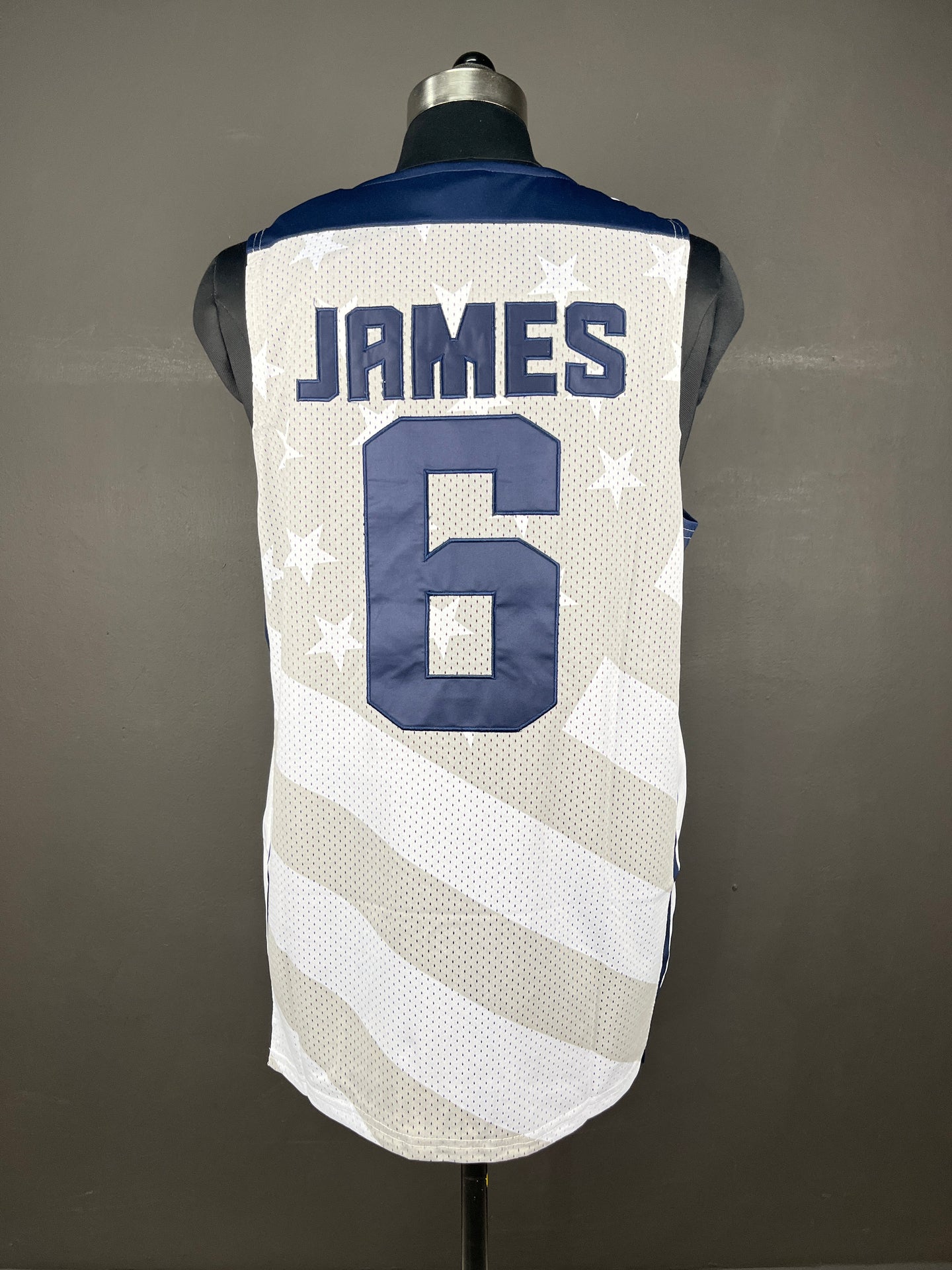 James 6 White USA NBA Jersey