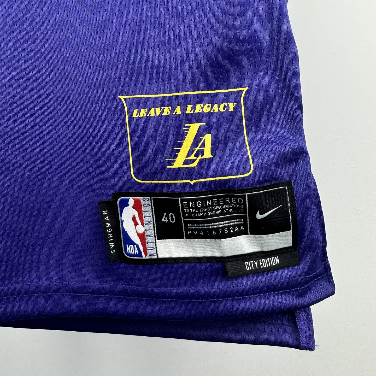 JAMES 23 Blue LakeShow Heat Pressed Edition NBA Jersey