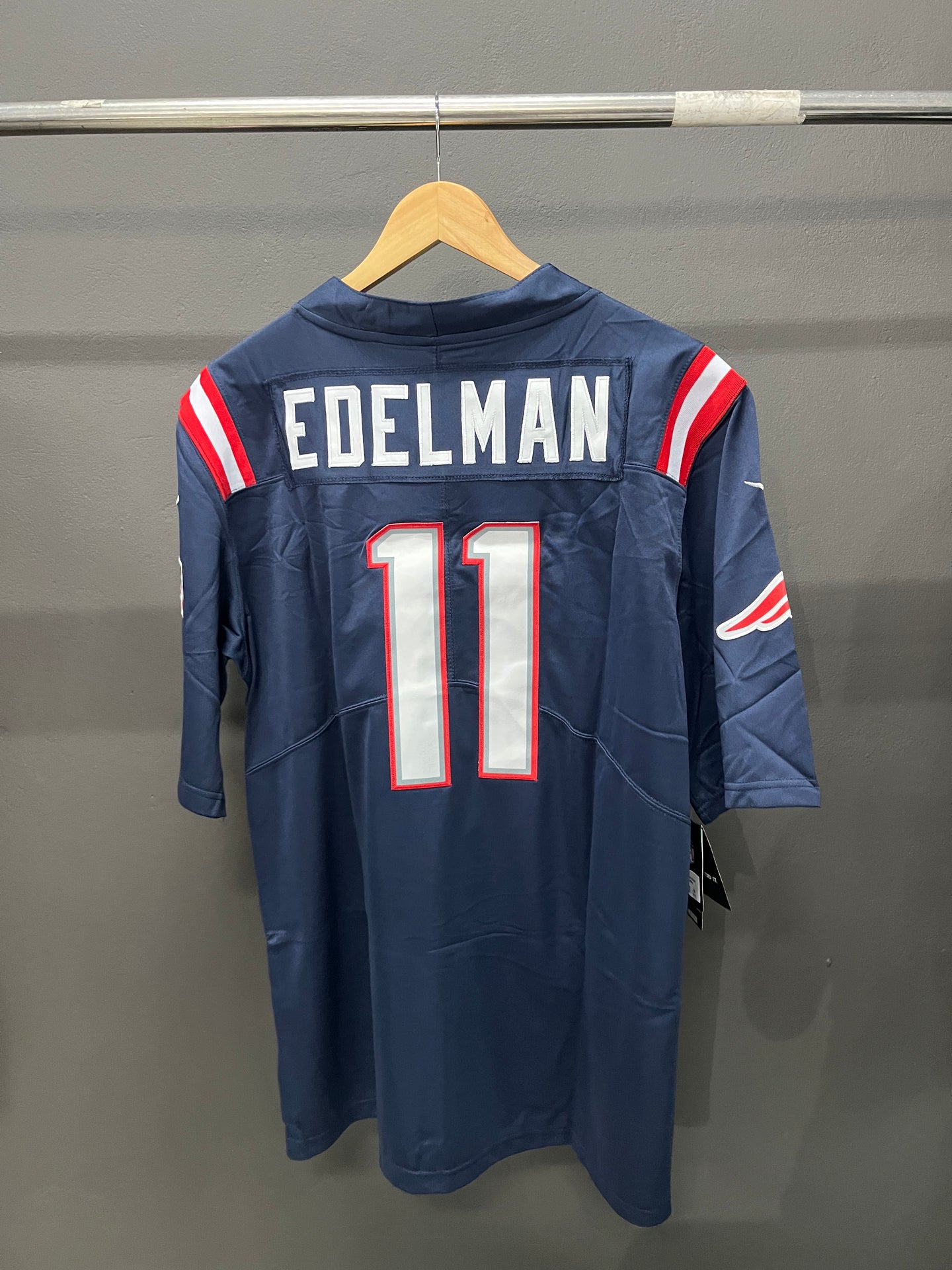EDELMAN 11 Navy New England Patriots NFL Jersey