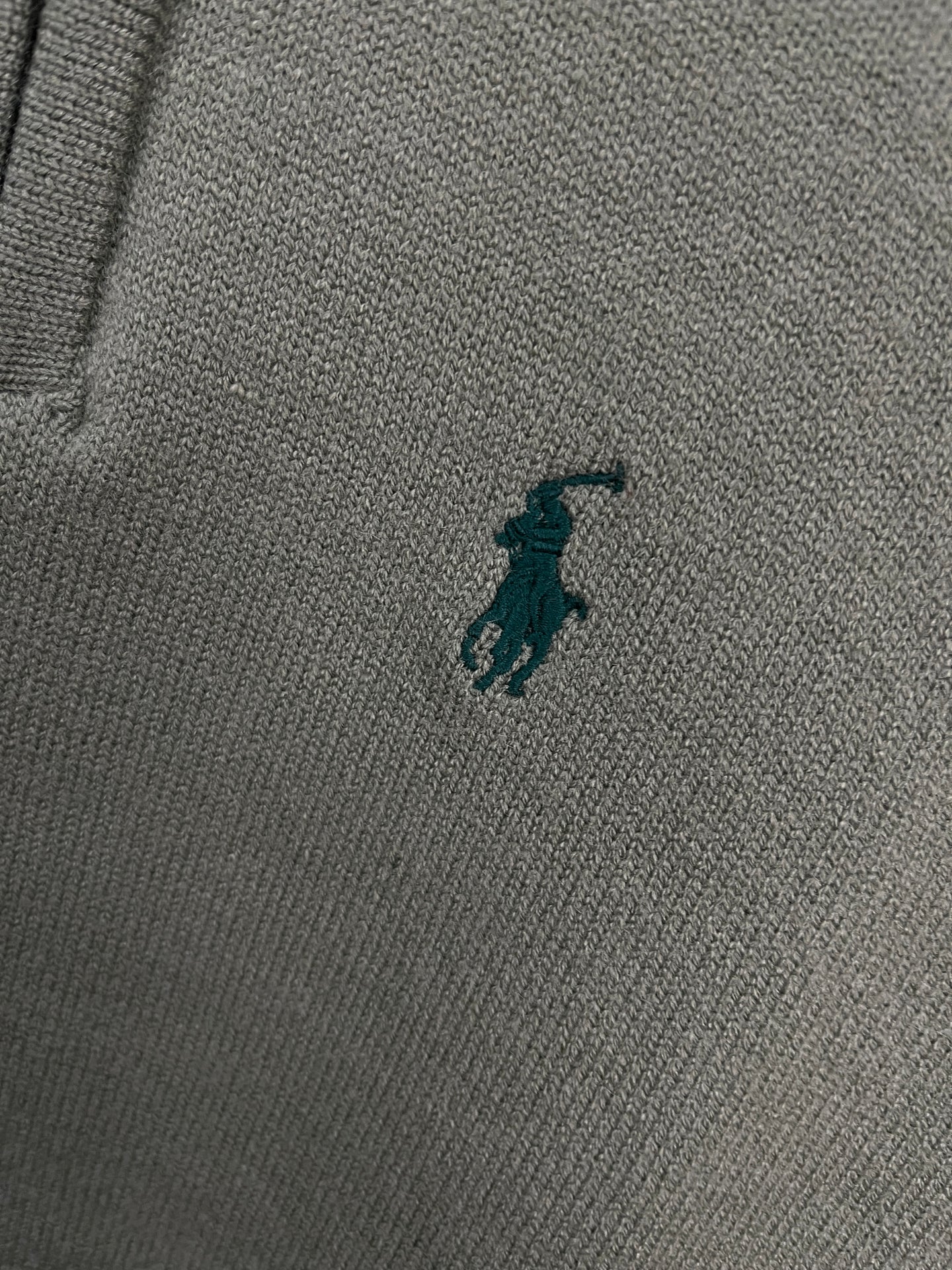 Ralph Lauren Green Half Zip-up Sweater