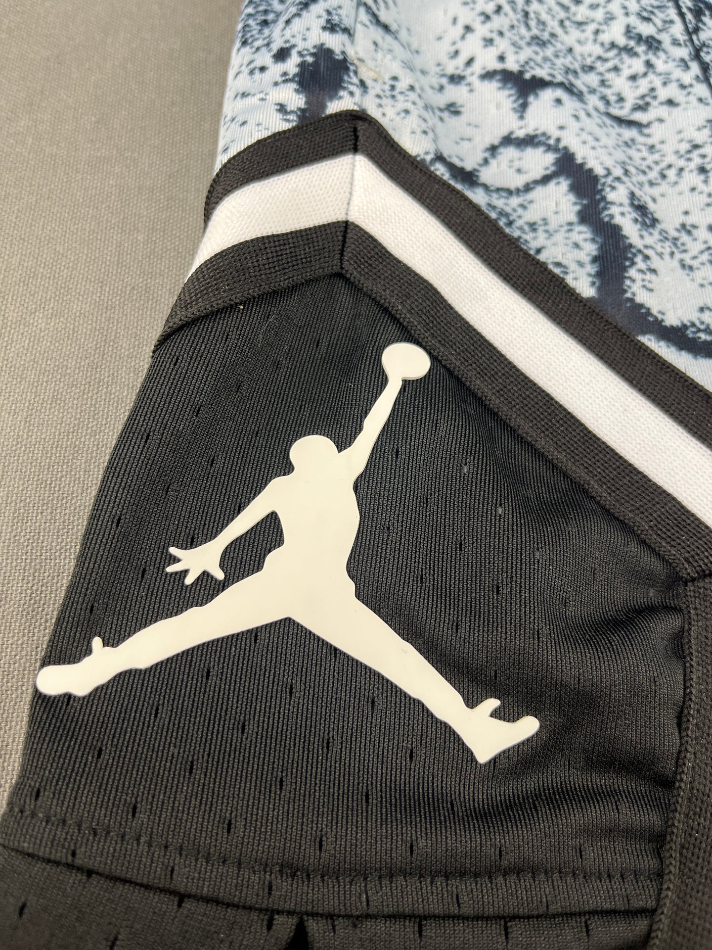 Jordan White Marble Diamond Shorts
