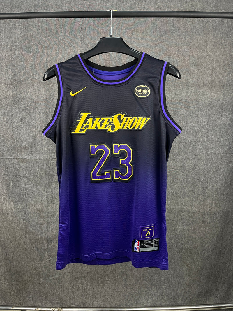 James 23 Purple LakeShow NBA Jersey