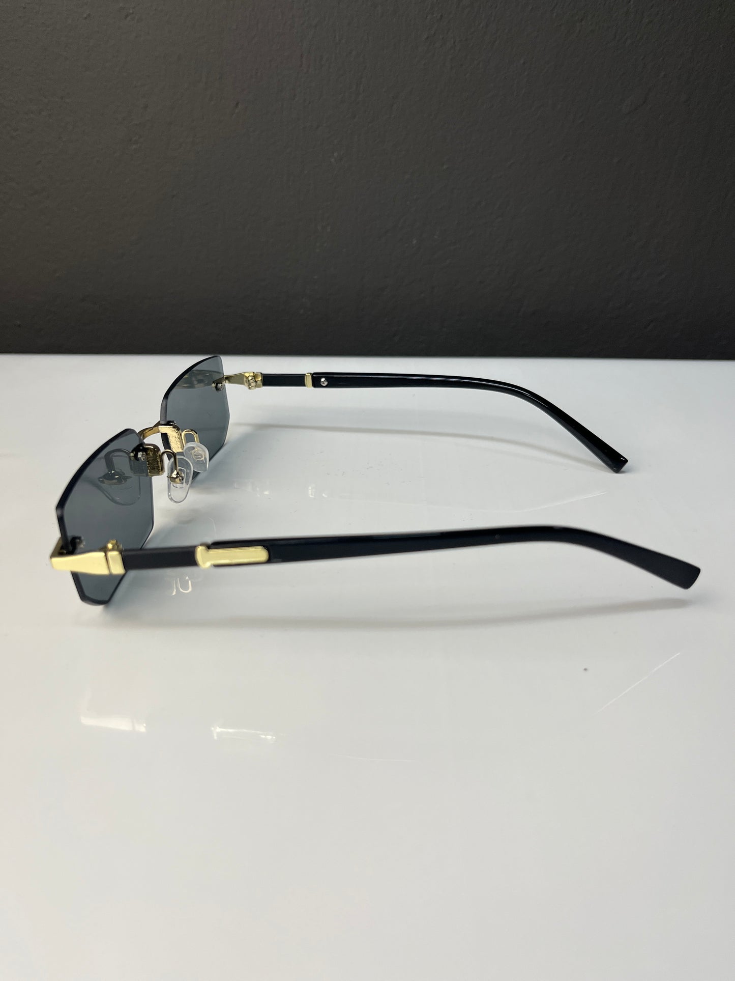 Rimless Metallic Sunglasses