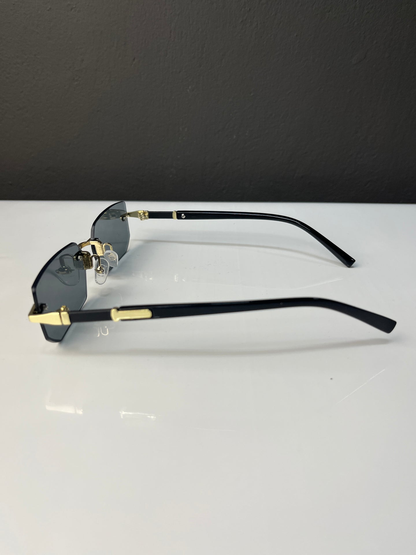 Rimless Metallic Sunglasses