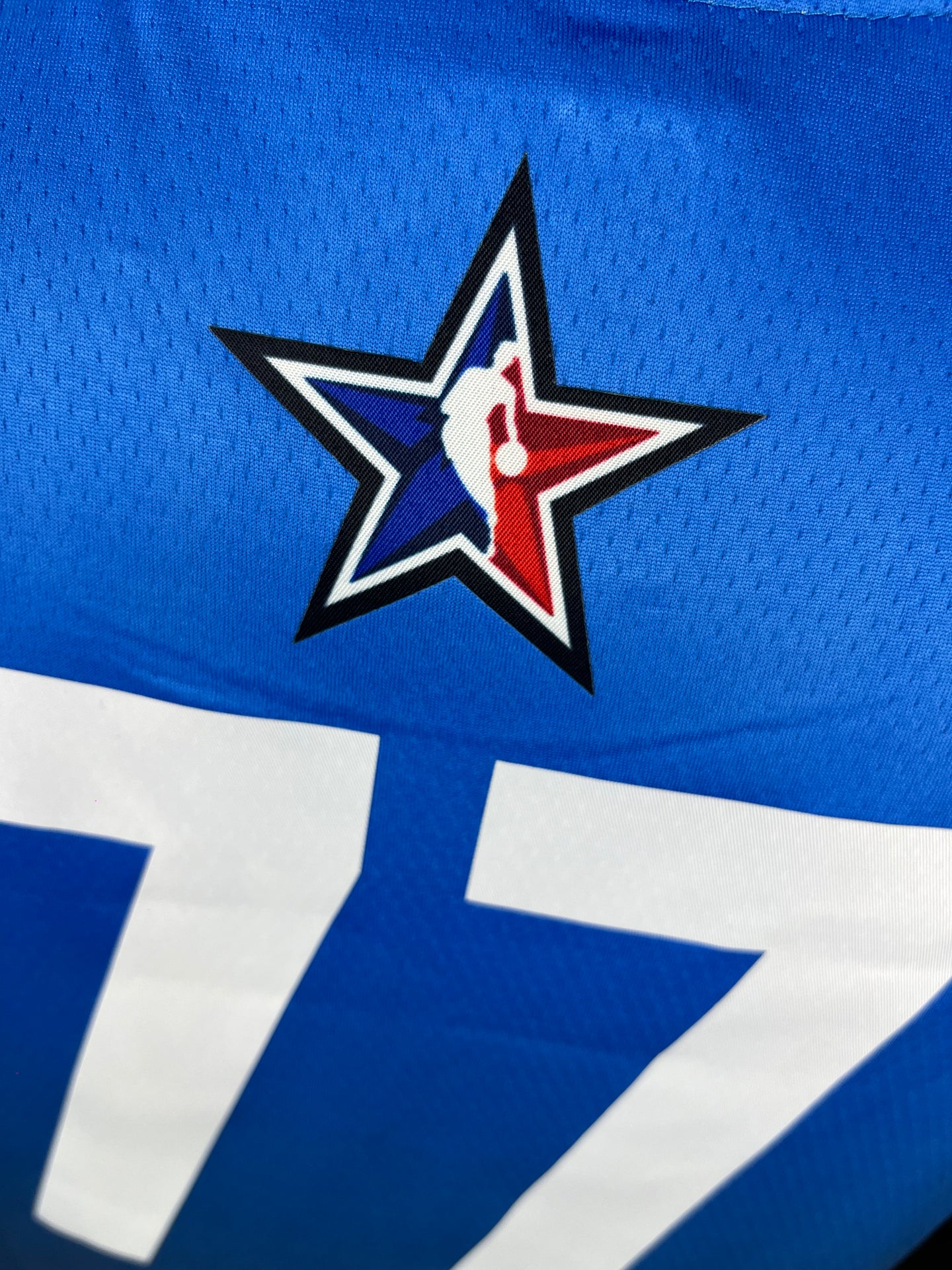 Doncic 77 Blue All Star NBA Heat Pressed Edition