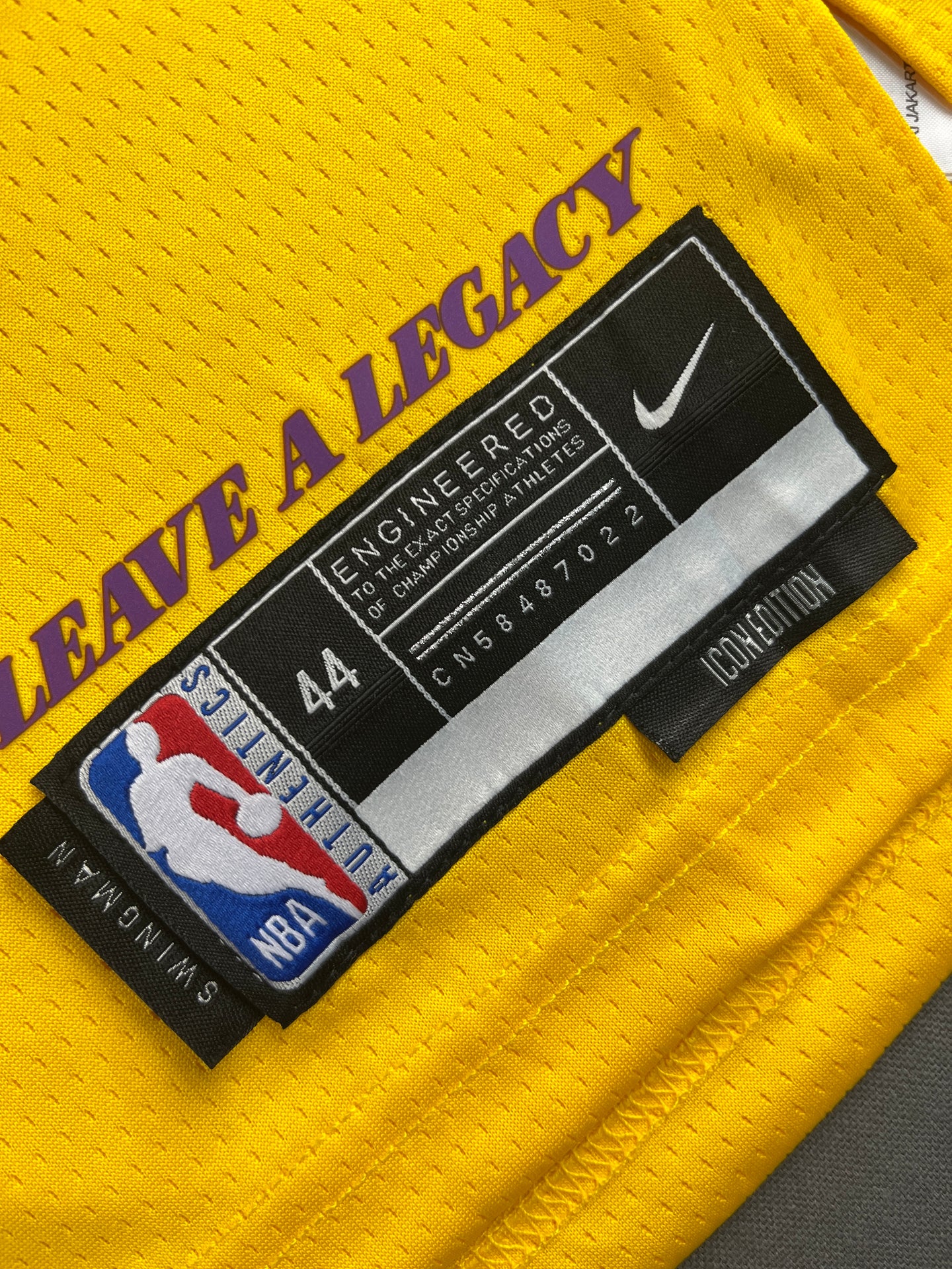 YUNJIN 88 Yellow Los Angeles Lakers Heat Pressed Edition NBA Jersey