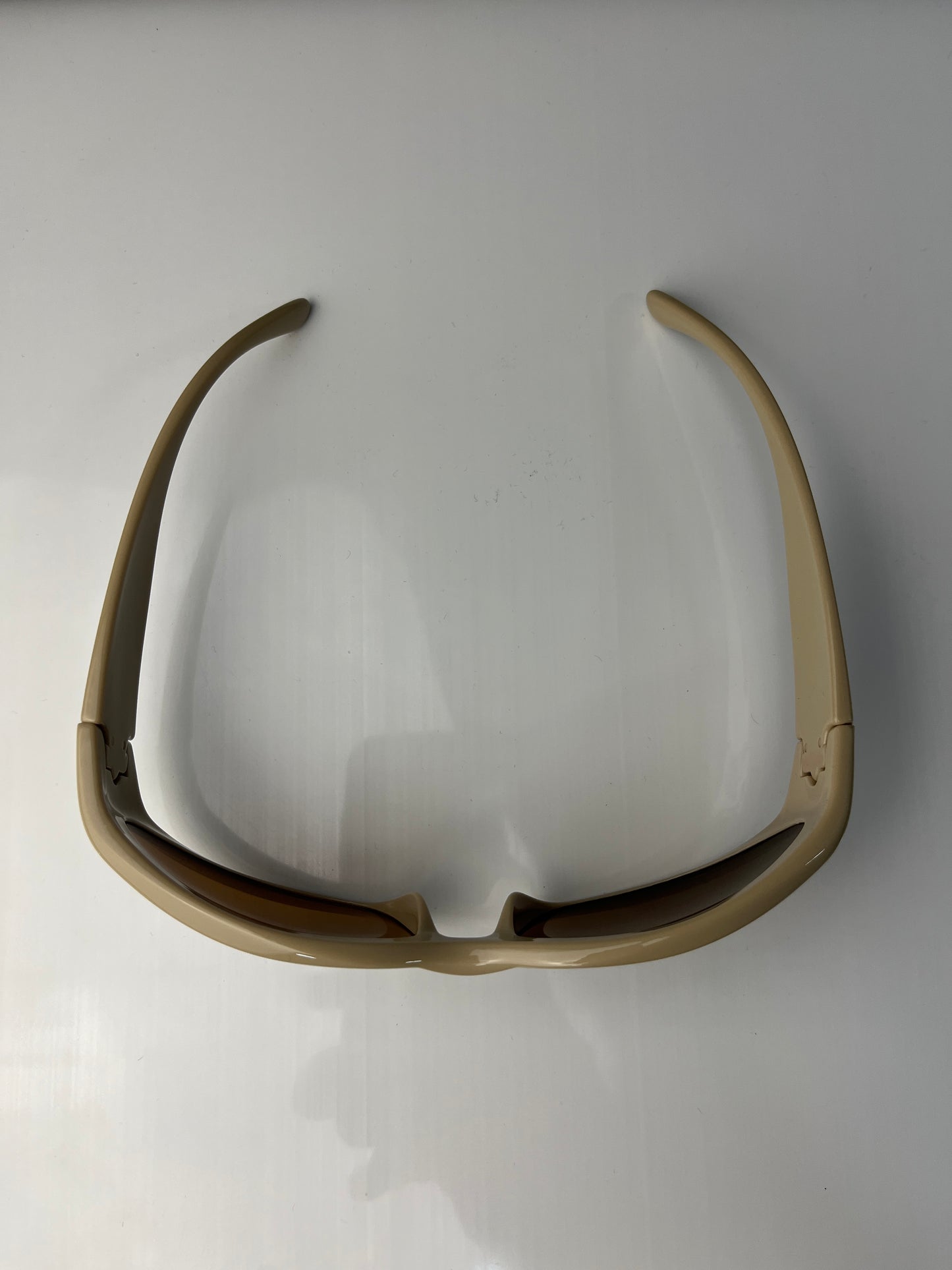 Wraparound y2k Off White Sunglasses