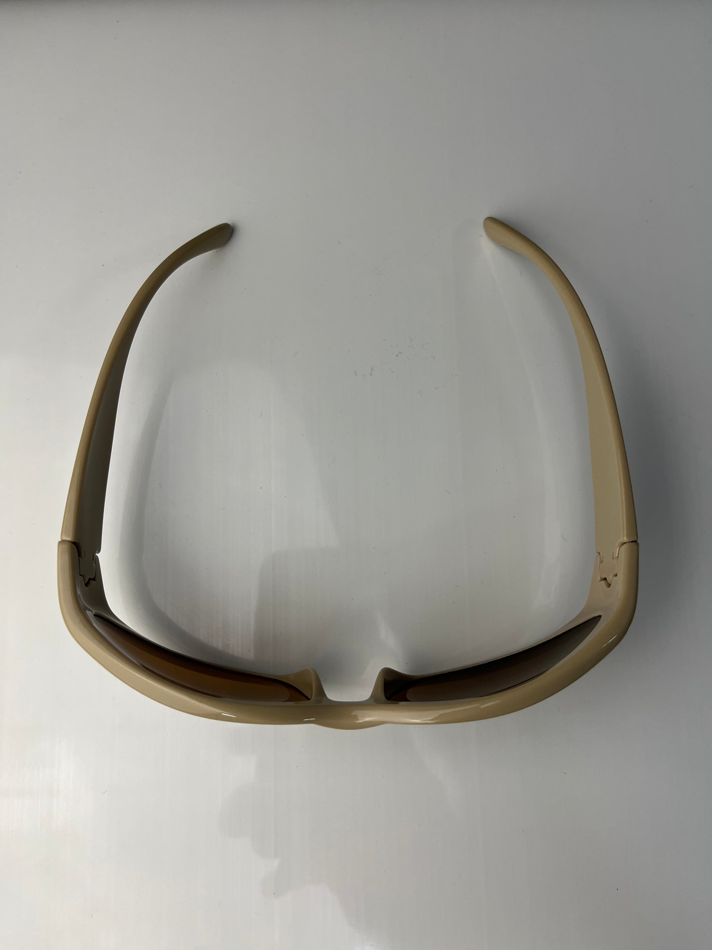 Wraparound y2k Off White Sunglasses