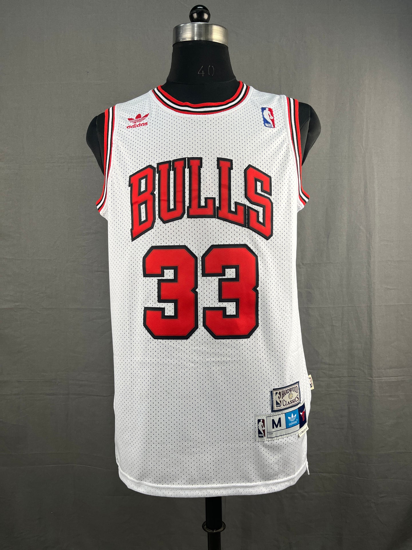Pippen 33 Chicago Bulls White NBA Jersey