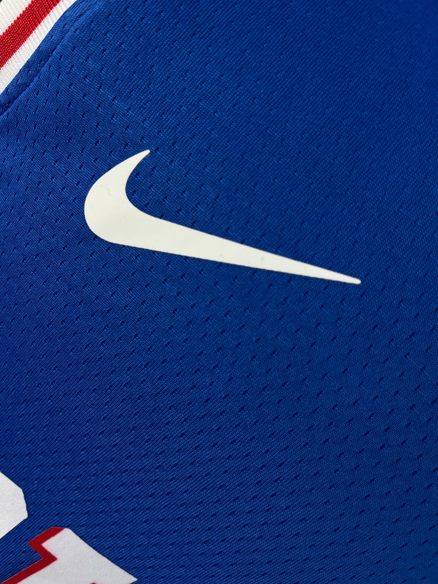 GEORGE 8 Blue Philadelphia 76ers Heat Pressed Edition NBA Jersey