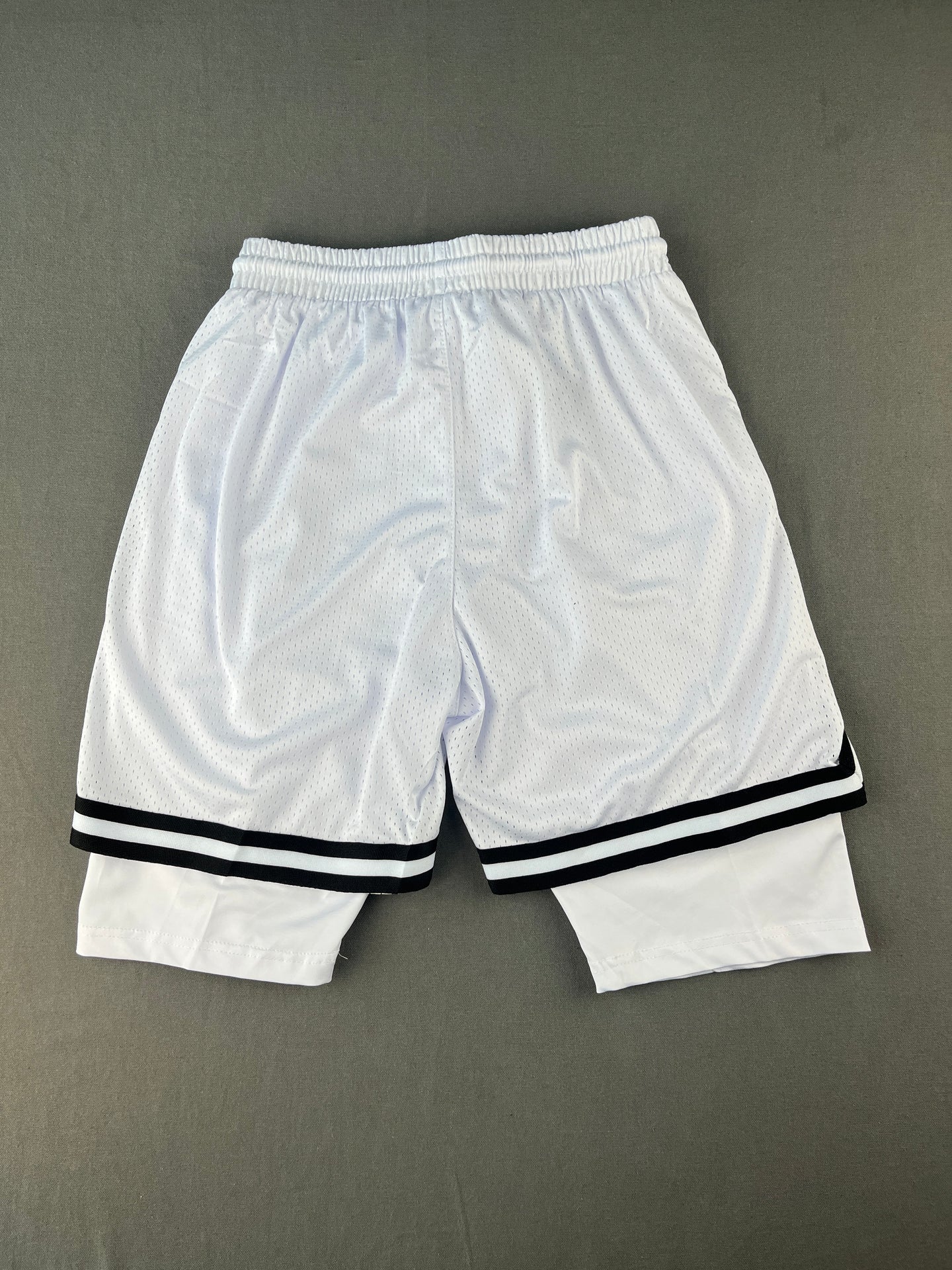 NIKE White Double Deck Shorts