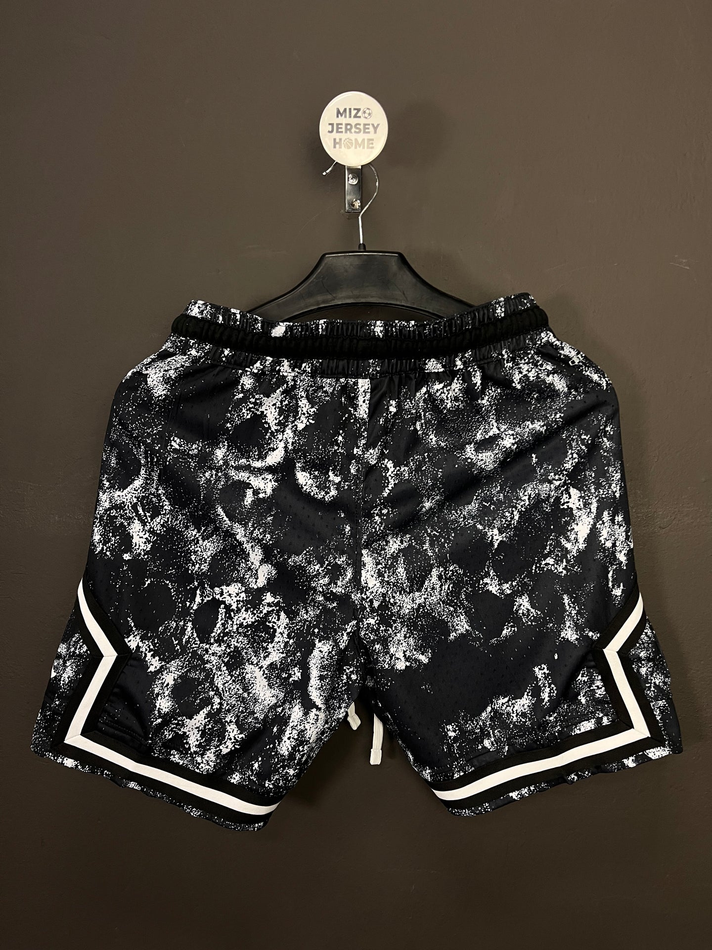 Jordan Black & White Marble Diamond Shorts