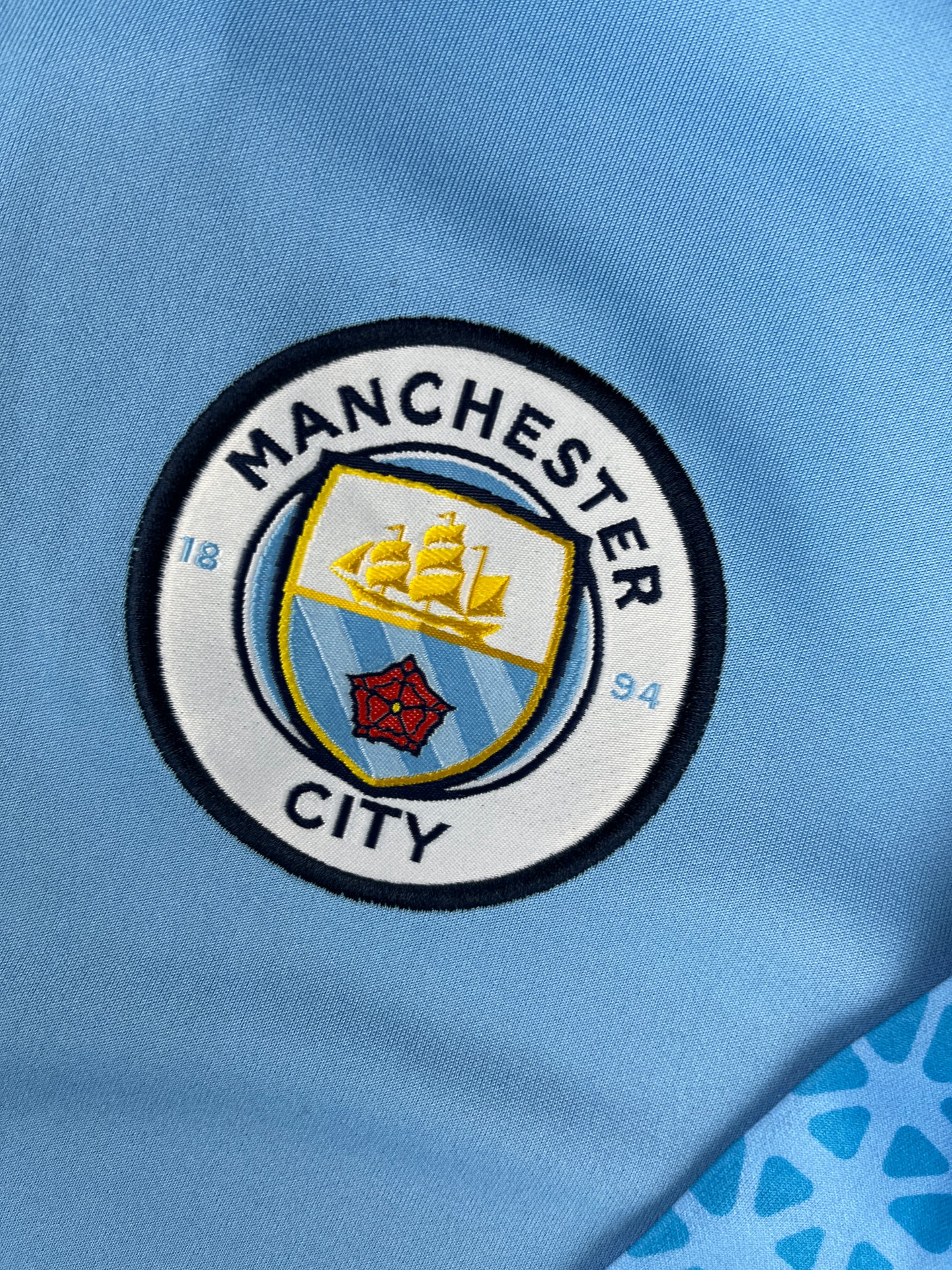 Manchester City Puma Light Blue Track Jacket