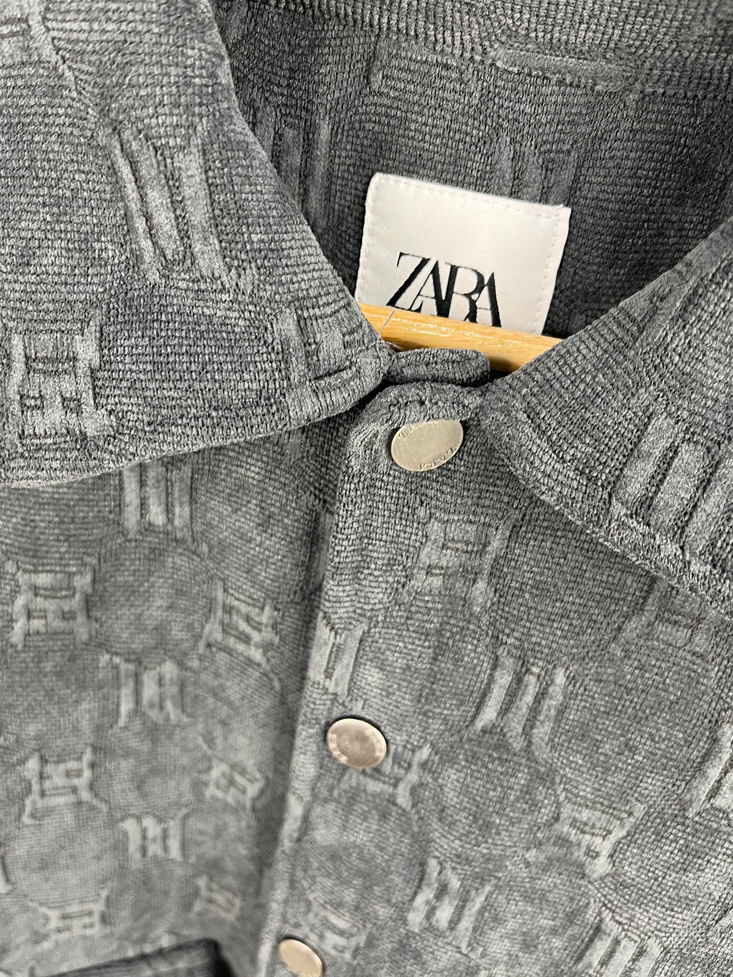 Zara Grey Pattern Shacket