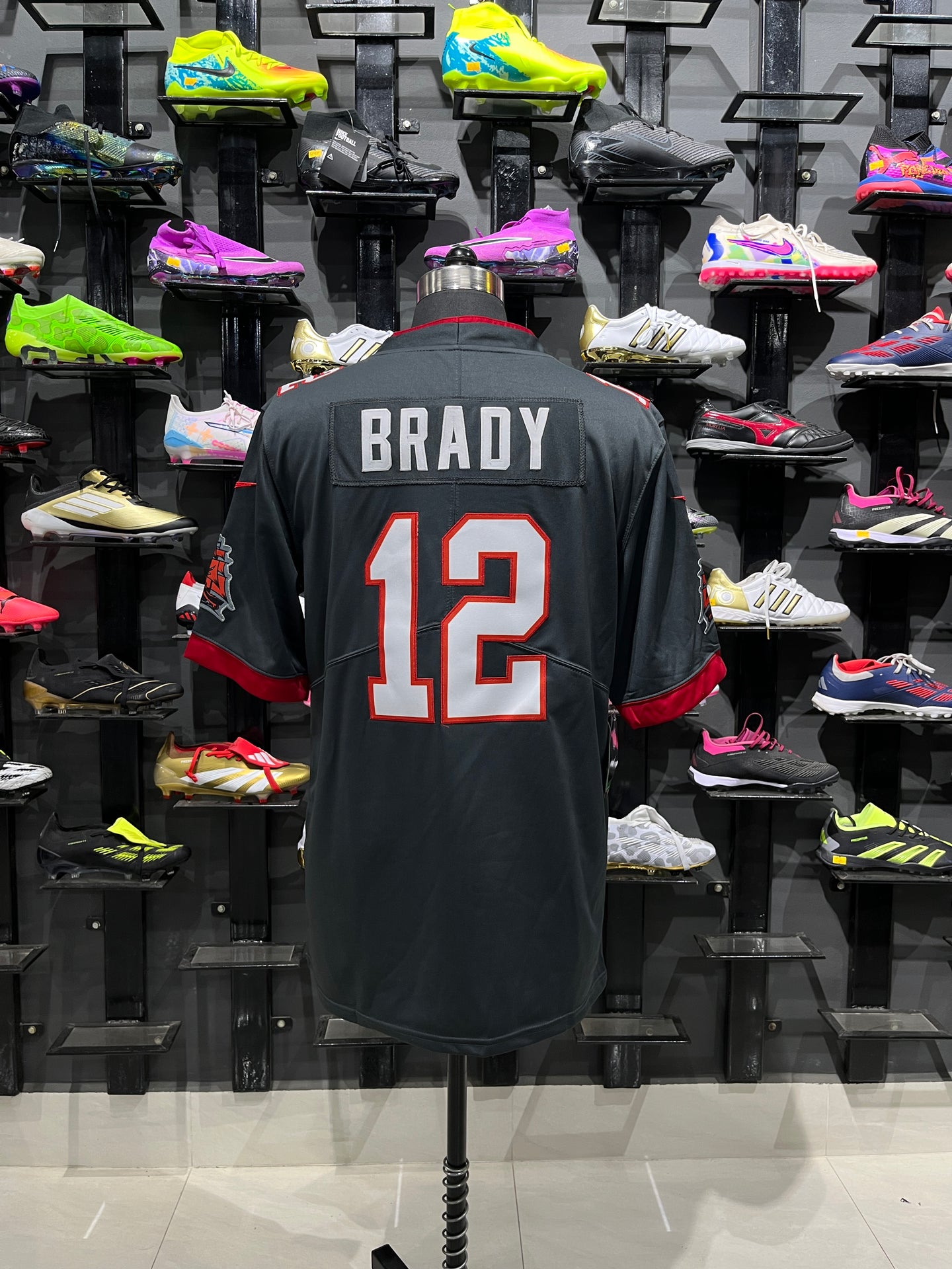 BRADY 12 Grey Tampa Bay Buccaneers NFL Jersey