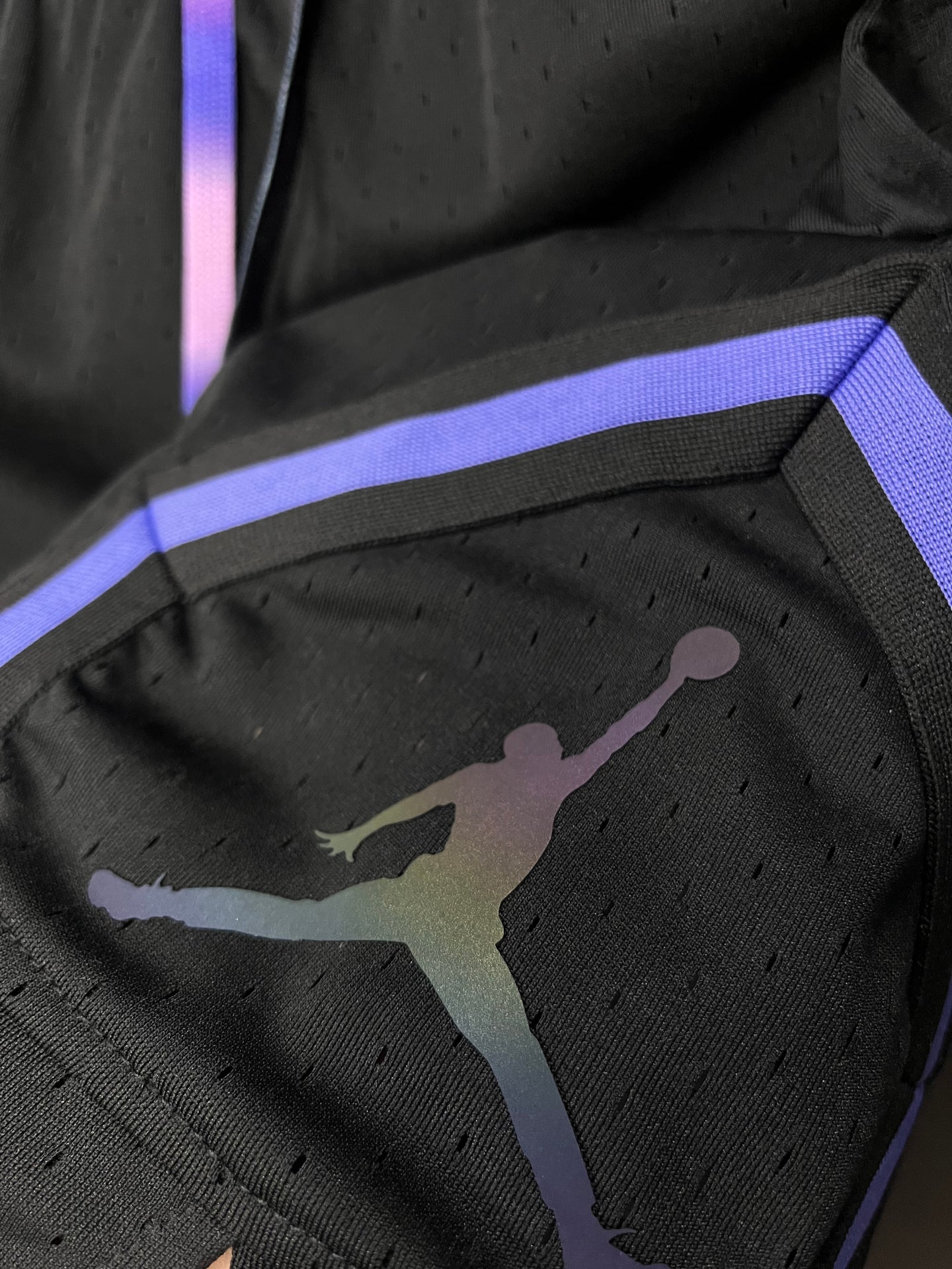 Jordan Dri-FIT Black & Blue Diamond Shorts