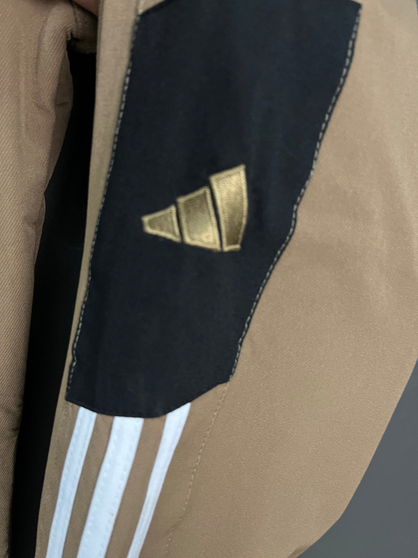 ADIDAS Brown Stripes Inner Fleece Pants