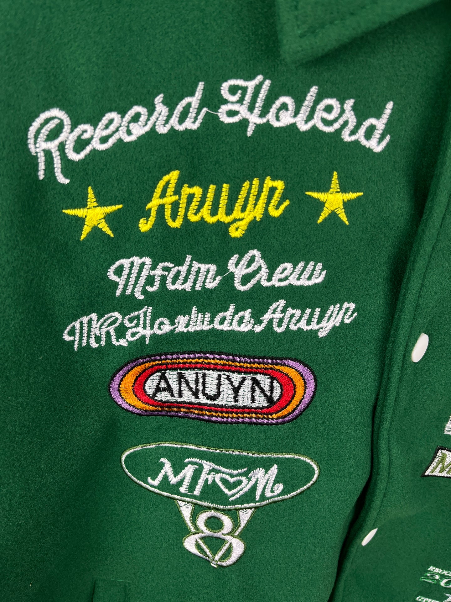 Green & White Varsity Jacket