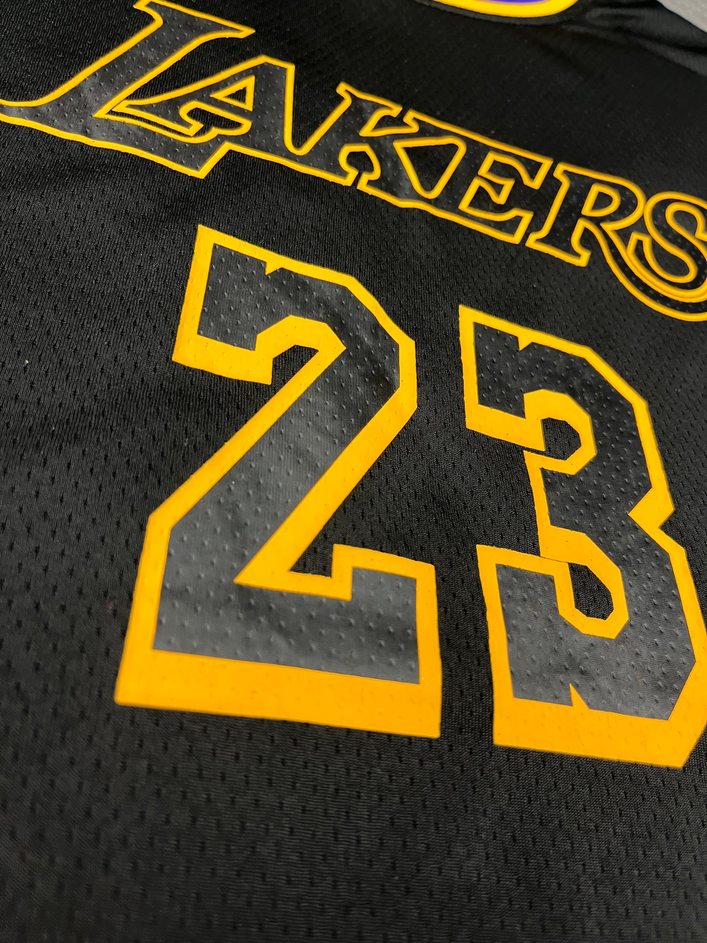 LEBRON JAMES 23 Black Lakers Kids Jersey Set