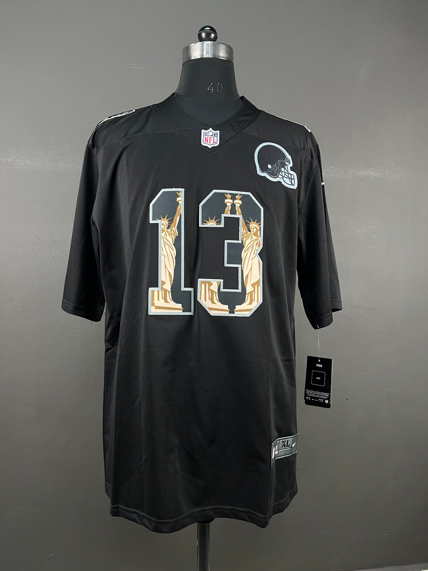 BECKHAM JR 13 Black Cleveland Browns NFL Jersey (Statue of Liberty Edition)