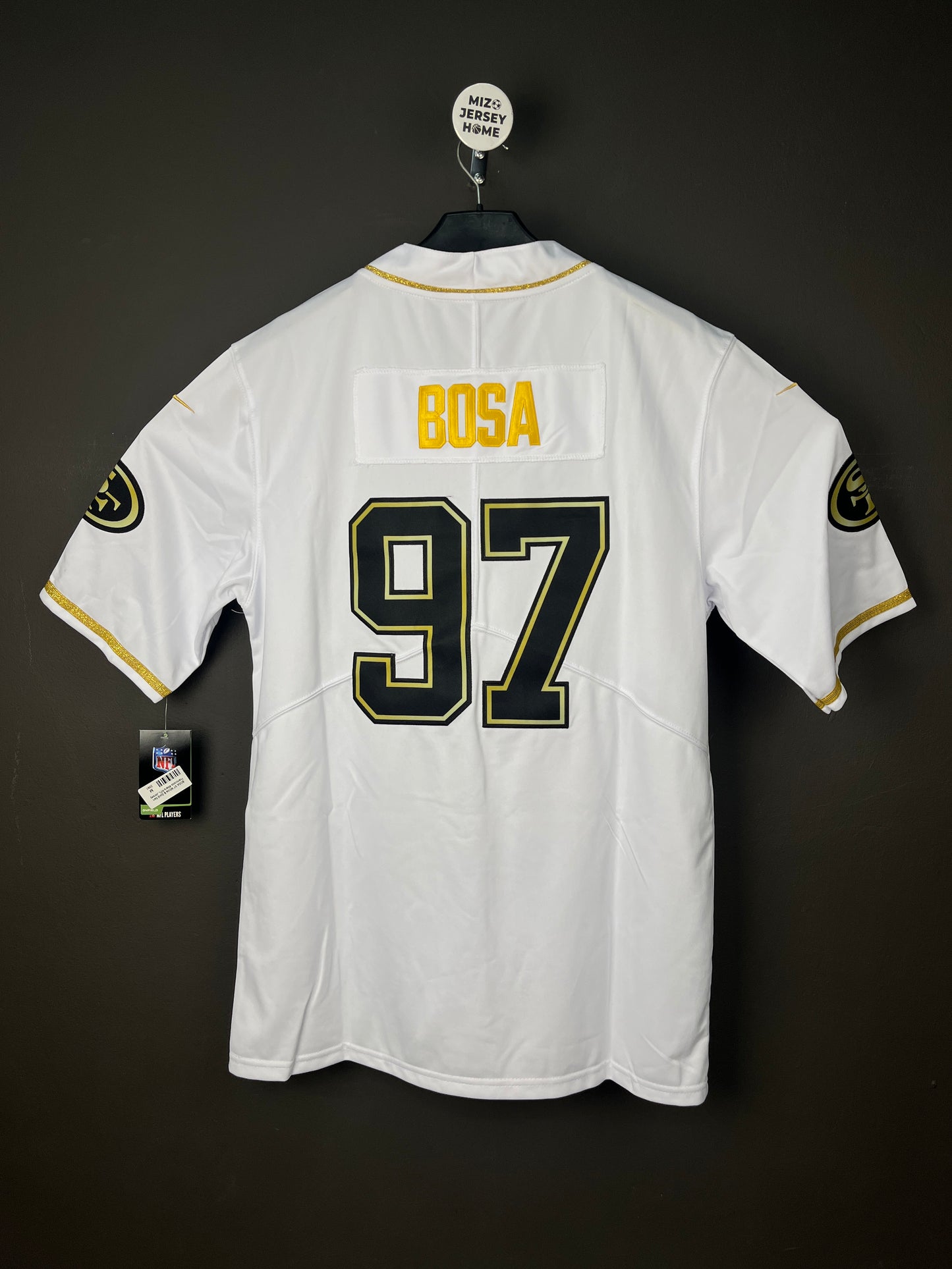 BOSA 97 White & Gold San Francisco 49ers NFL Jersey