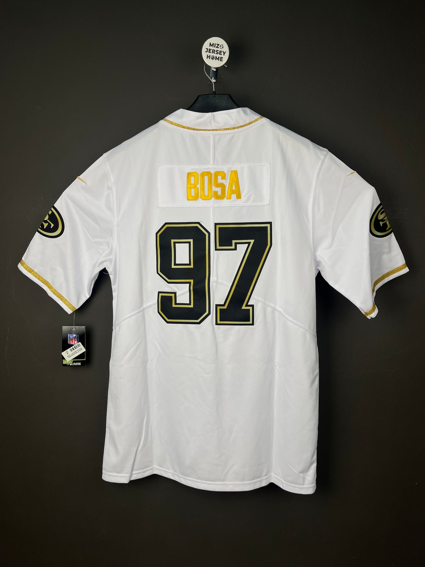 BOSA 97 White & Gold San Francisco 49ers NFL Jersey