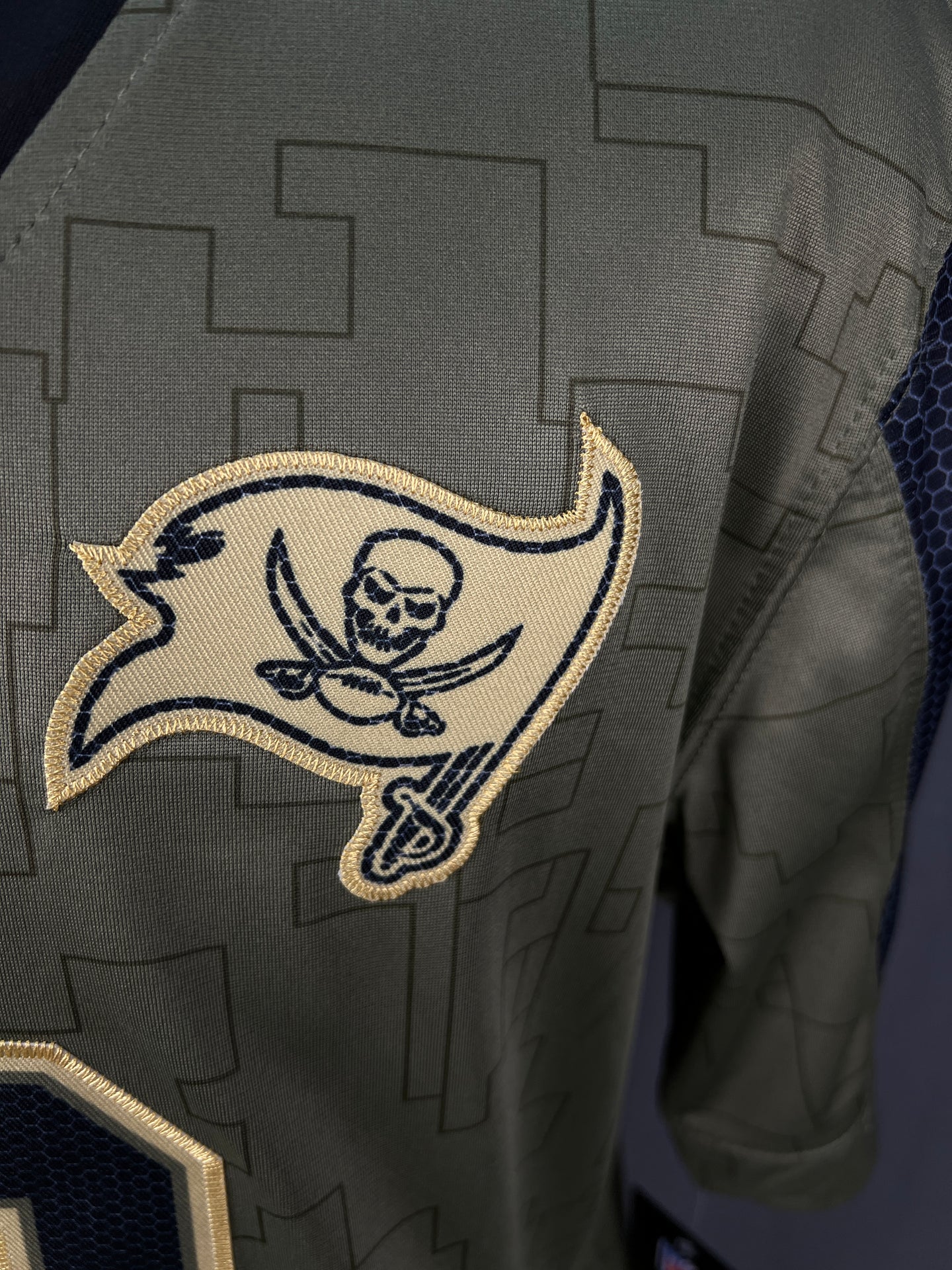 BRADY 12 Olive Green Tampa Bay Buccaneers NFL Jersey