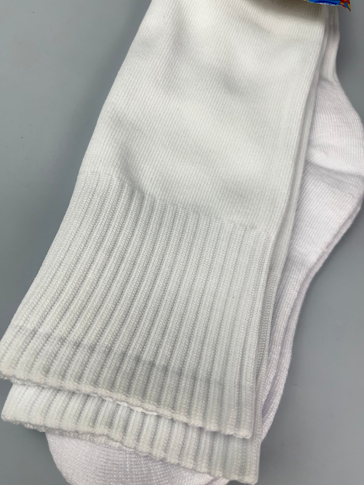 White Knee Length Football Socks